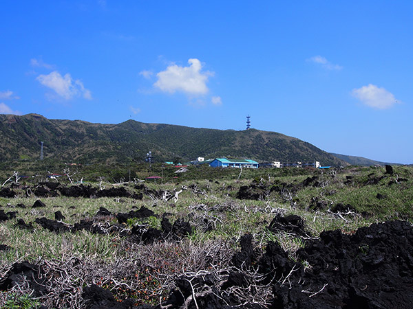三宅島 阿古 噴火跡