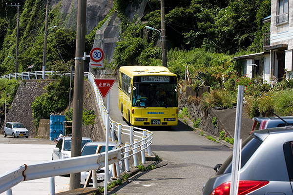 セミナー入口行きの大島バス