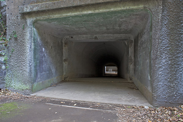 探照灯施設のトンネル
