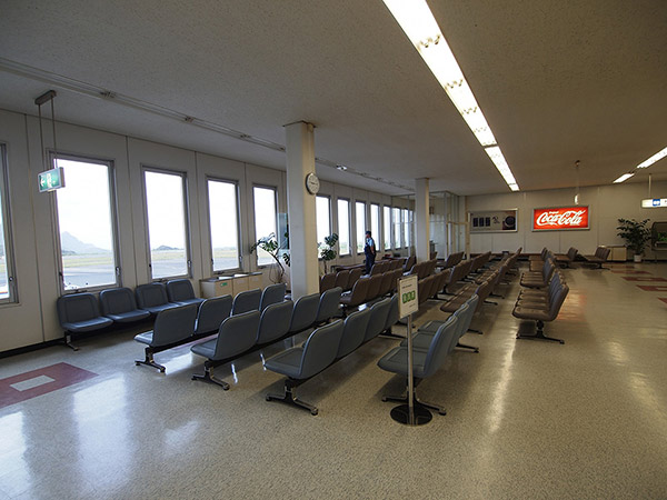 Departure lounge of Hachijo-jima Airport
