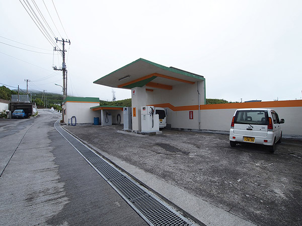 The gas station in Aogashima