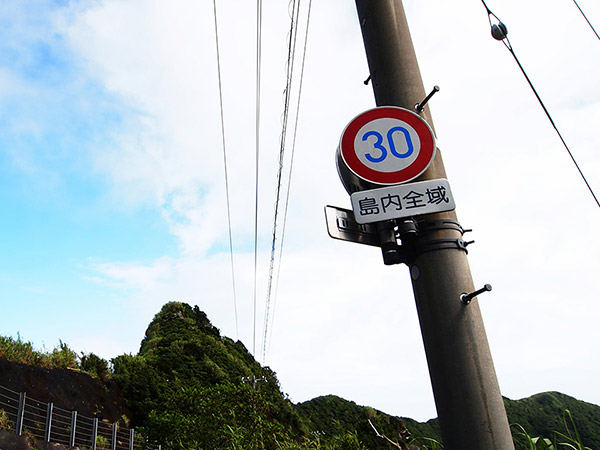 A sign saying speed limit