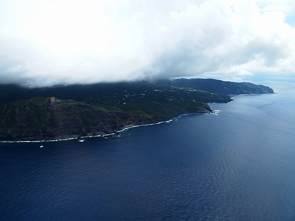 A distant view of Hachijo-jima