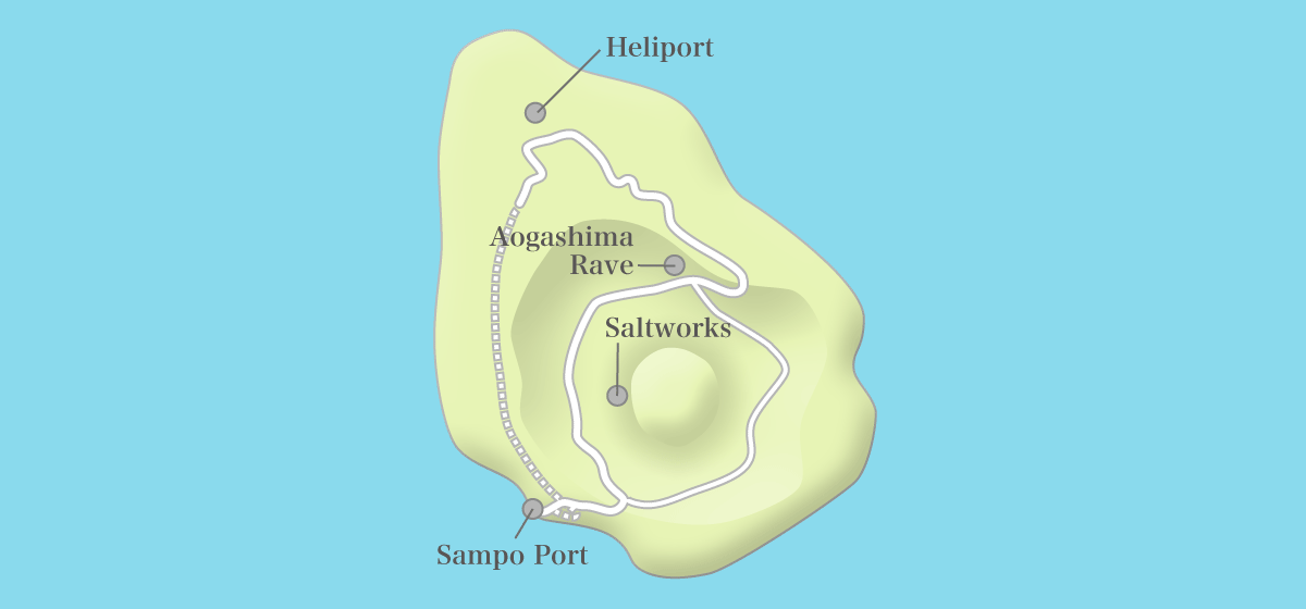 Aogashima Tourism Map