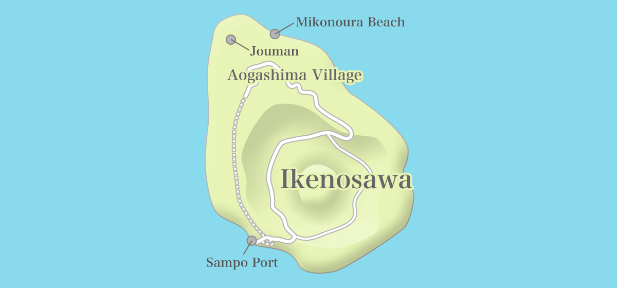 Aogashima Tourism Map
