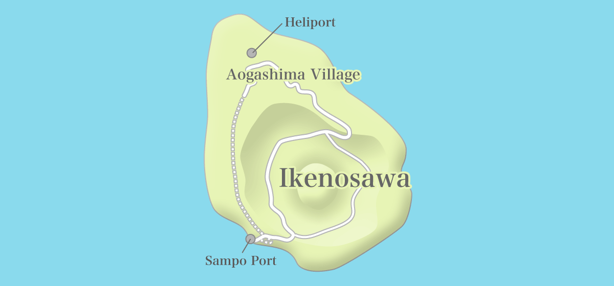 Aogashima Tourism Map