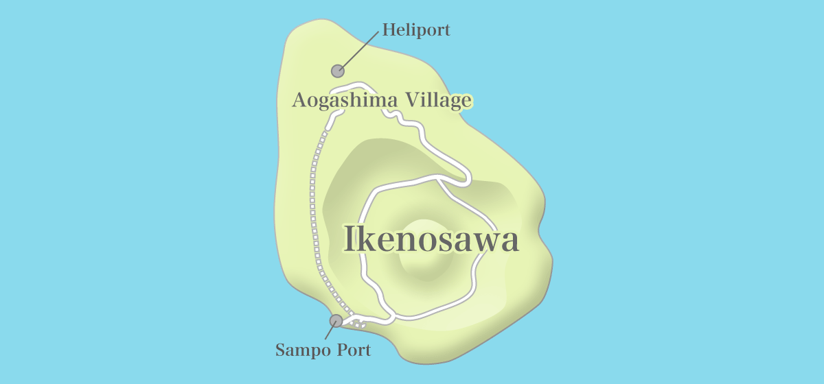 Aogashima Tourism Map