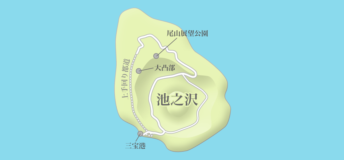 青ヶ島の地図