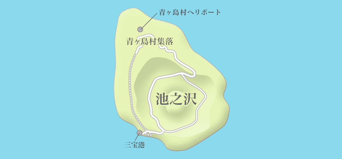 青ヶ島の地図