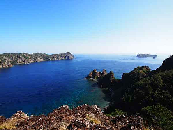 長崎展望台から見る東島