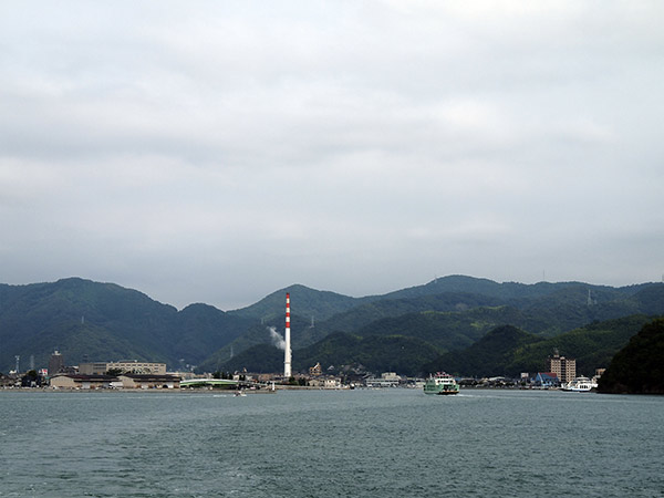 竹原港の遠景