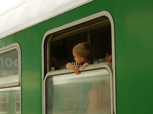 ターボルに到着した列車