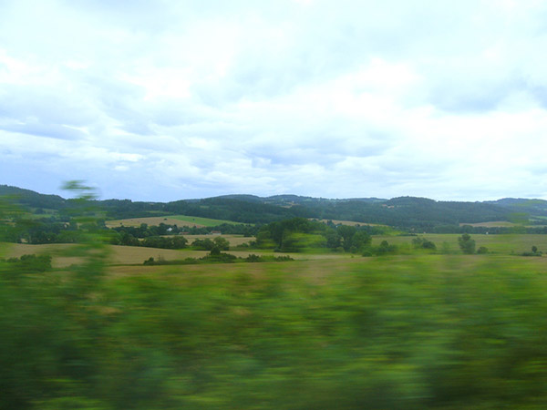 チェコ鉄道の車窓