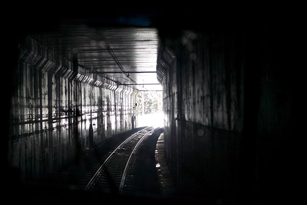 松川トンネル 出口