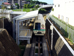 中学校駅の俯瞰