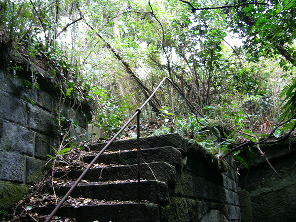 観測所の階段