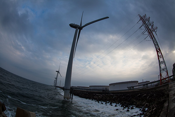 ウィンドパワーかみす 洋上発電所