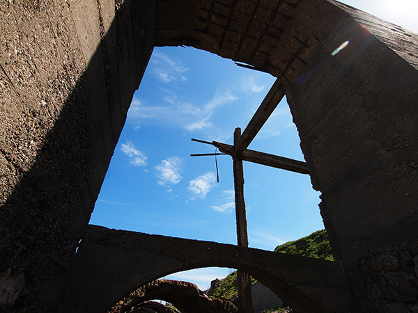 北大東島 廃墟 トロッコ跡