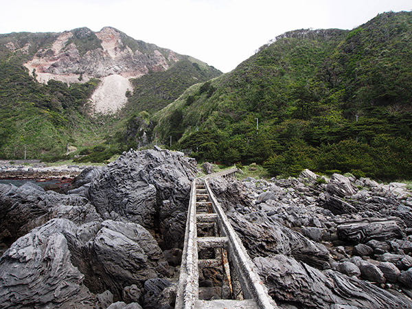 神津島 線路跡