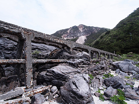 神津島 トロッコ跡