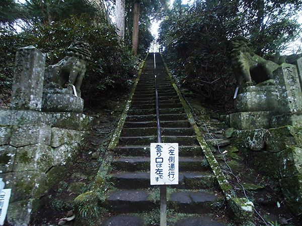 両子寺 奥の院 石段