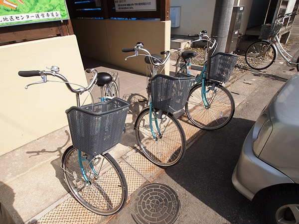 只見駅のレンタサイクル