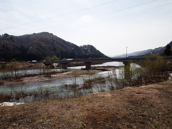 只見川に架かる橋梁