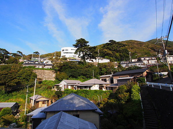 御蔵島の中心街