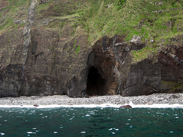 御蔵島の洞穴