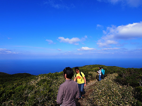 長滝山から望む海