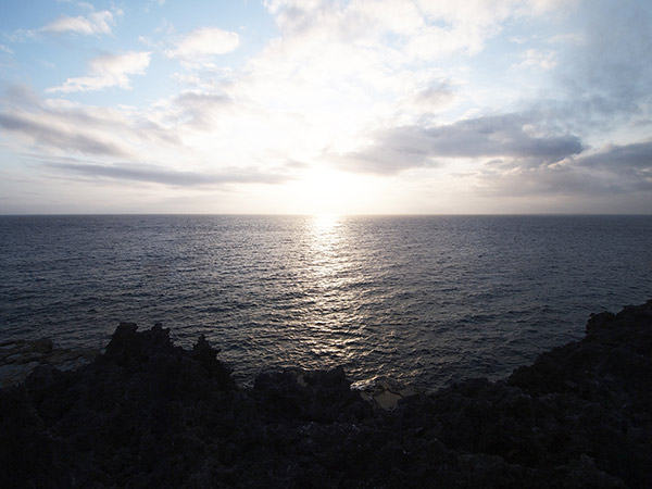 塩屋海岸 夕日