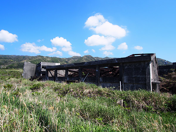 三宅島 阿古小中学校跡 体育館