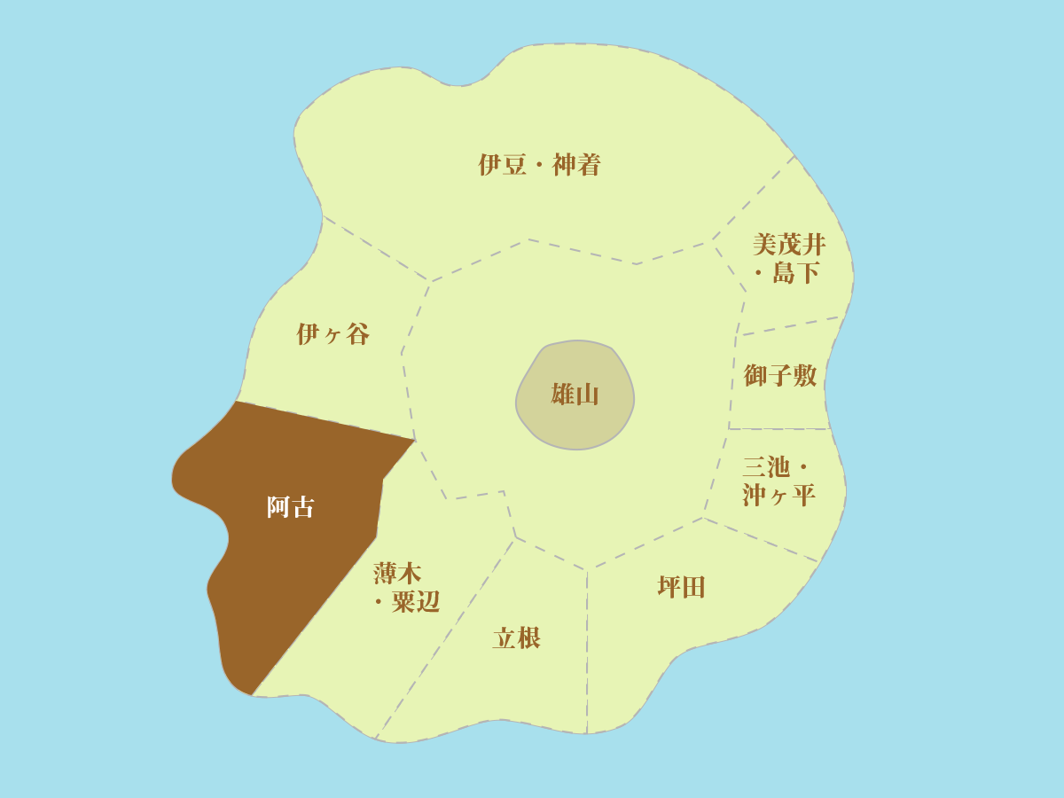 三宅島の地図