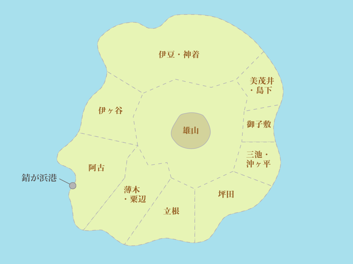 三宅島の地図