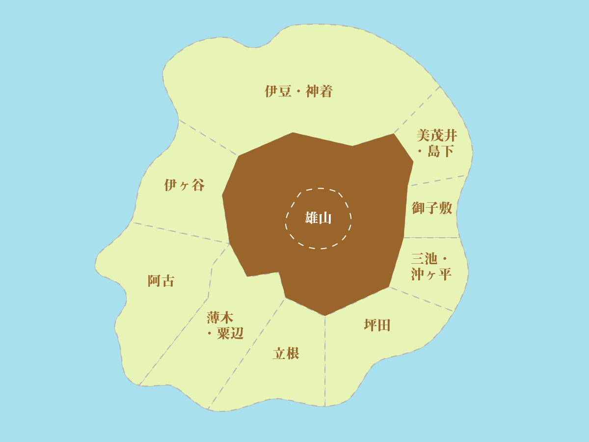 三宅島の地図