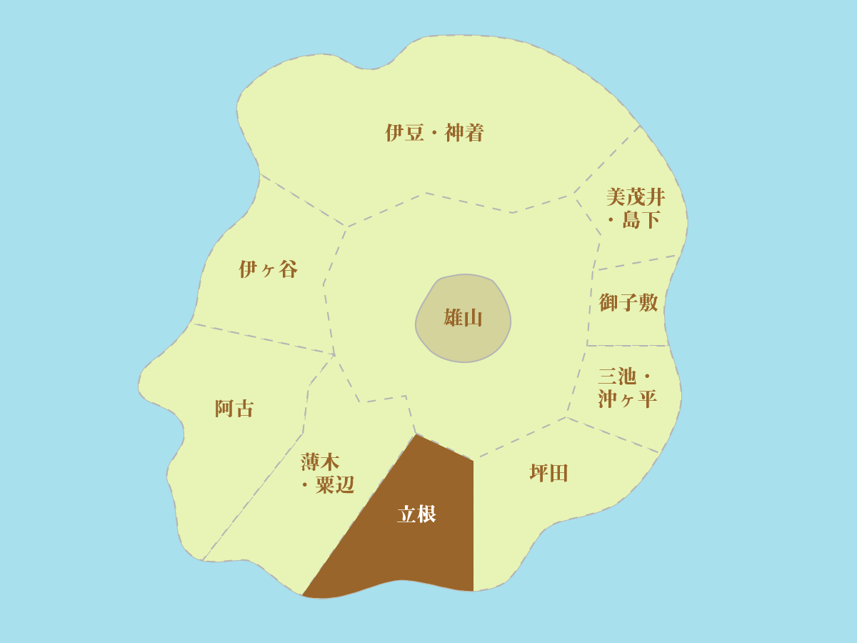 三宅島の地図