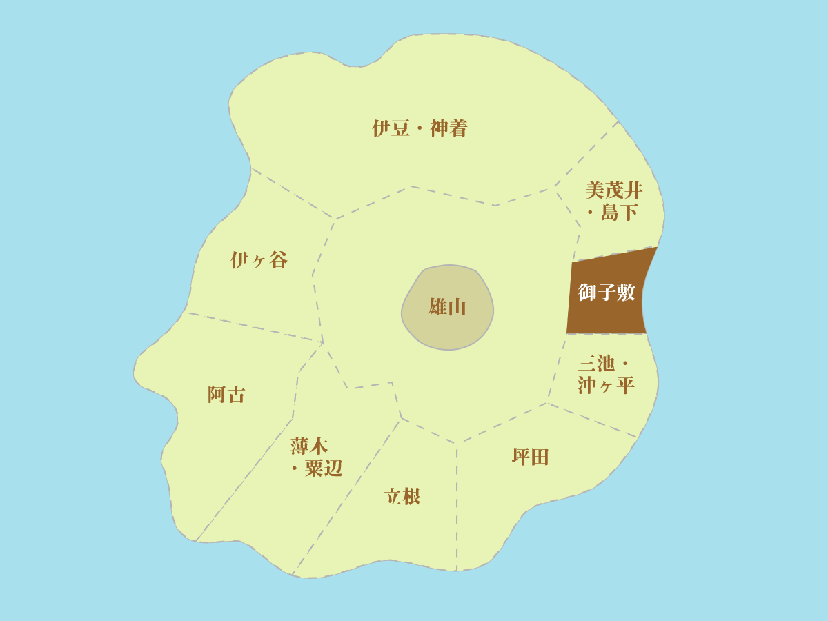 三宅島の地図