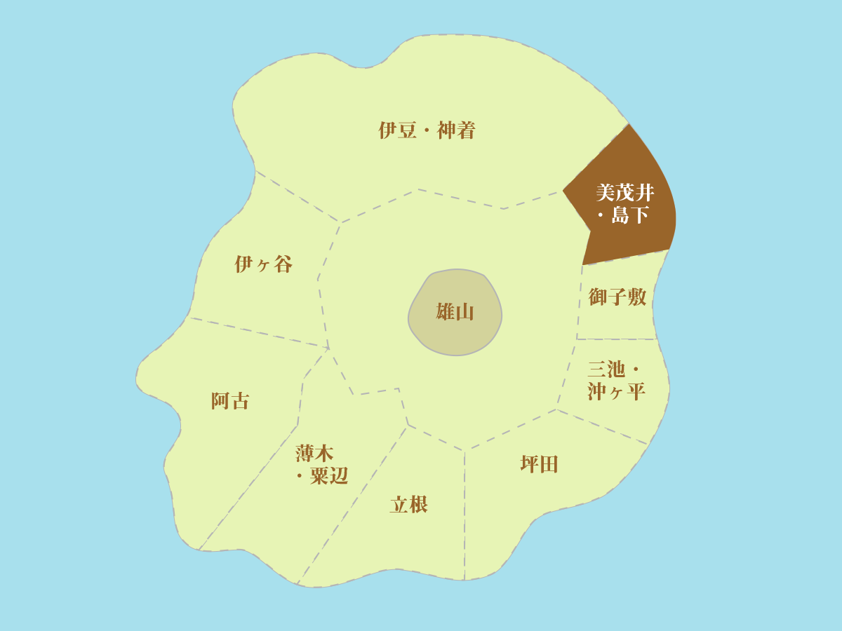 三宅島の地図