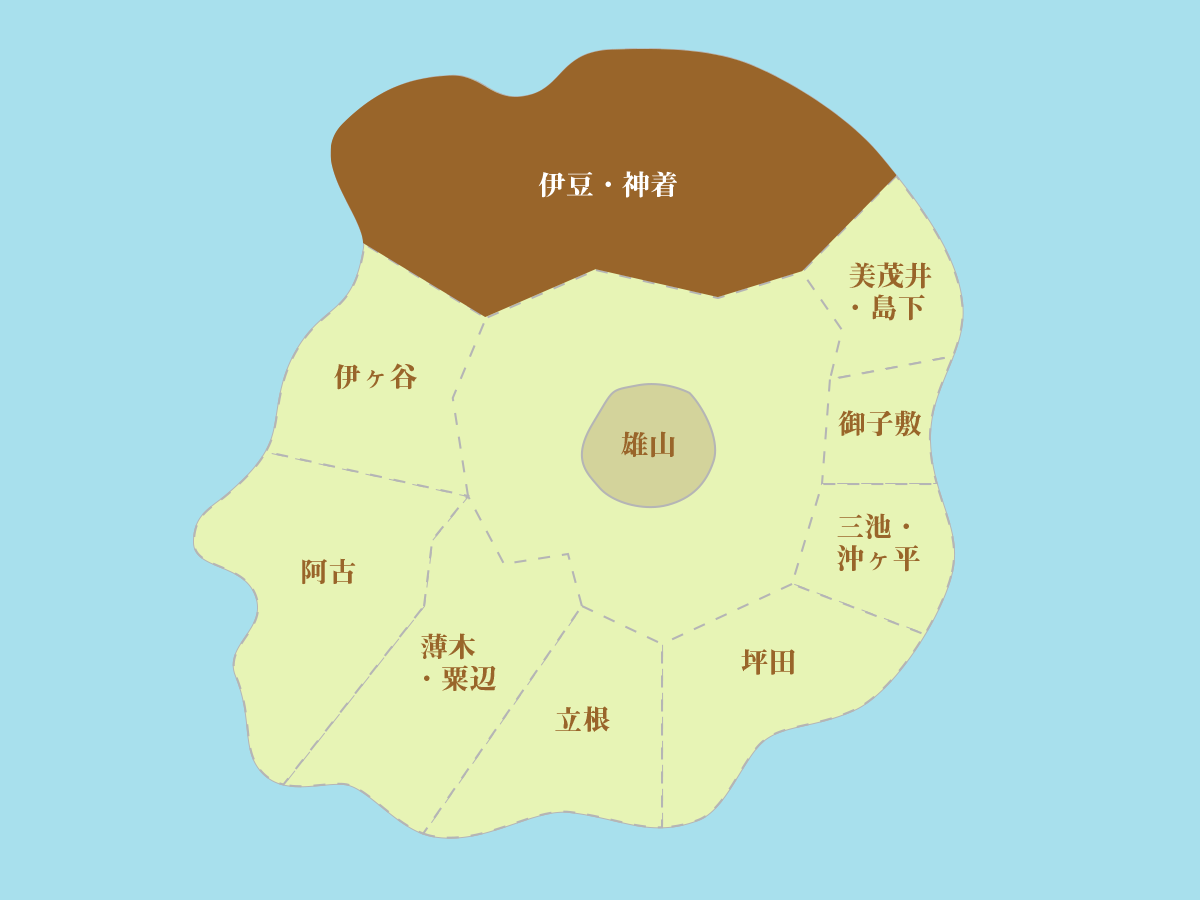 三宅島の地図