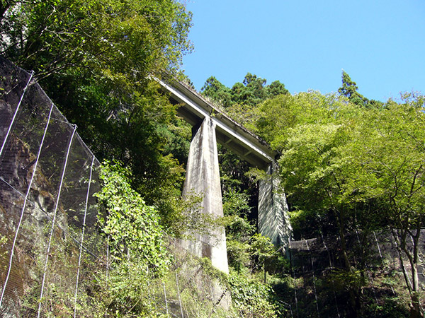 青梅街道から見える橋梁