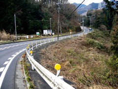 起伏に富んだ道路