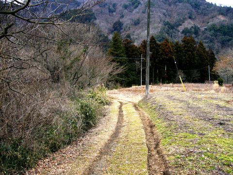 民家の横の道