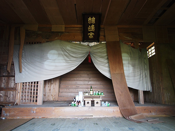 沖ノ神島神社 本殿の内部