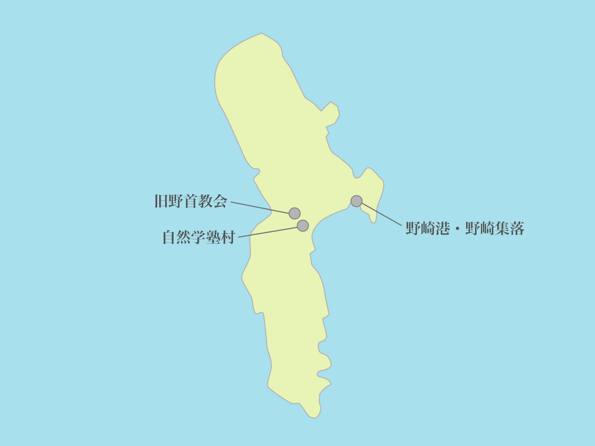 野崎島の地図