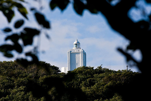 遠くから見た大島灯台