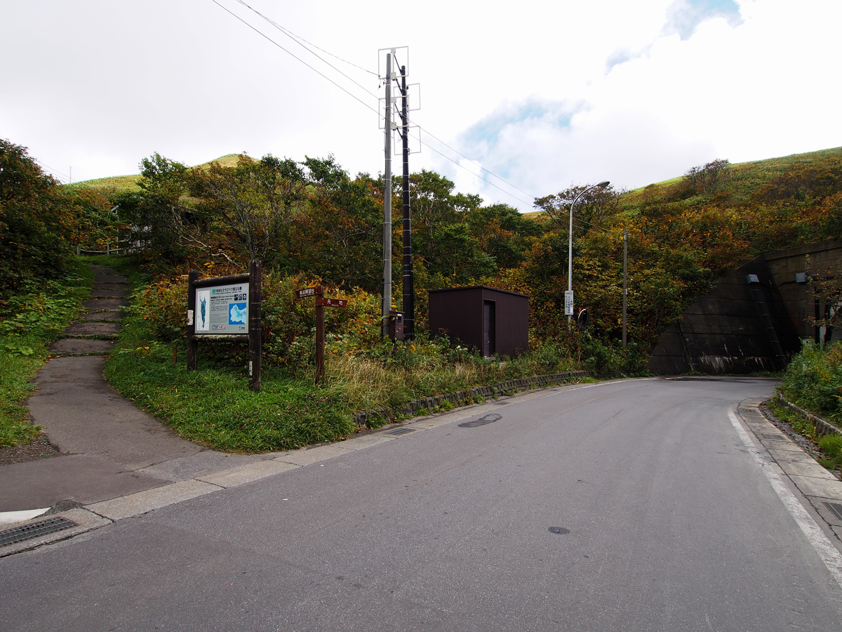 桃岩展望台 登山口 遊歩道の分岐