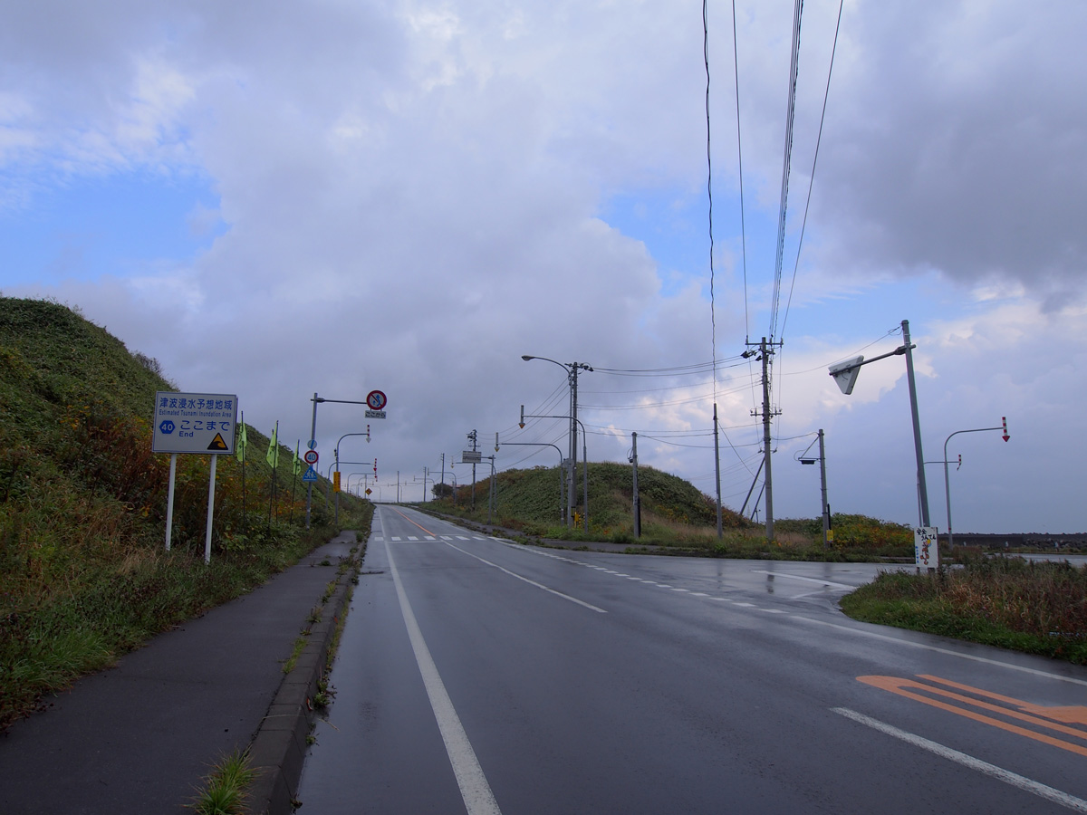 上泊 交差点 礼文島