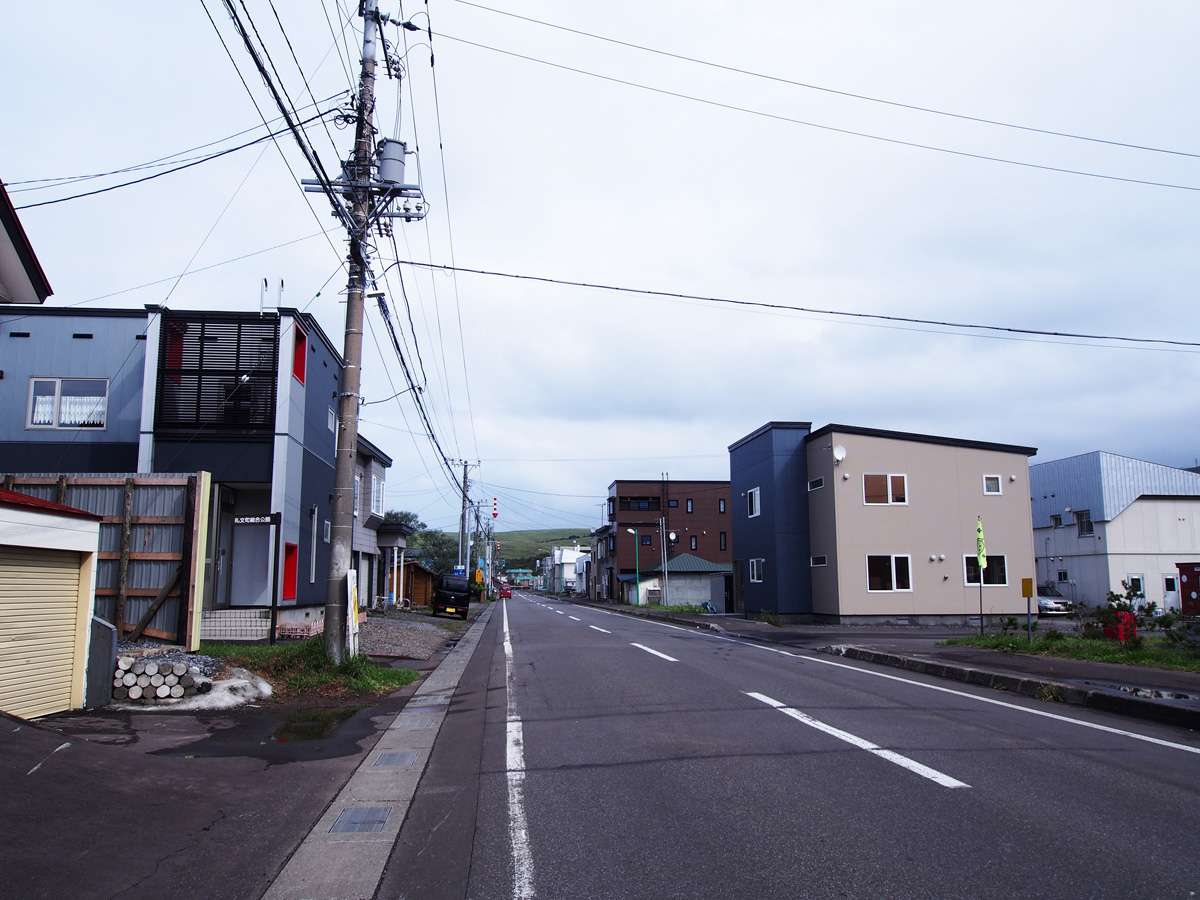 礼文島 船泊の市街地