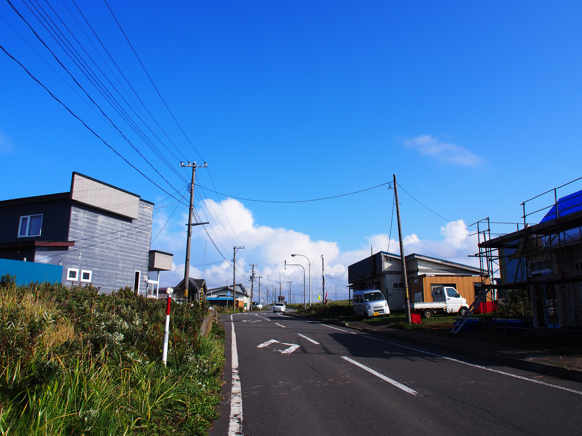 礼文島 スコトンの町並み