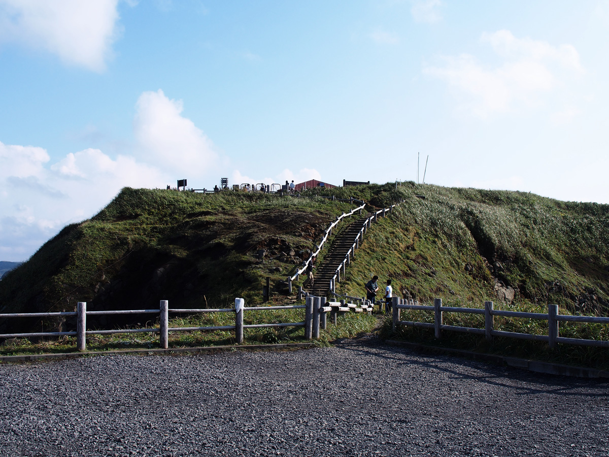 礼文島の観光地 スコトン岬の展望台